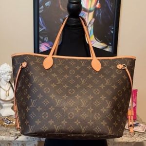 SOLD!! DO NOT PURCHASE!!!   Louis Vuittion Neverfull MM Brown Monogram Handbag.